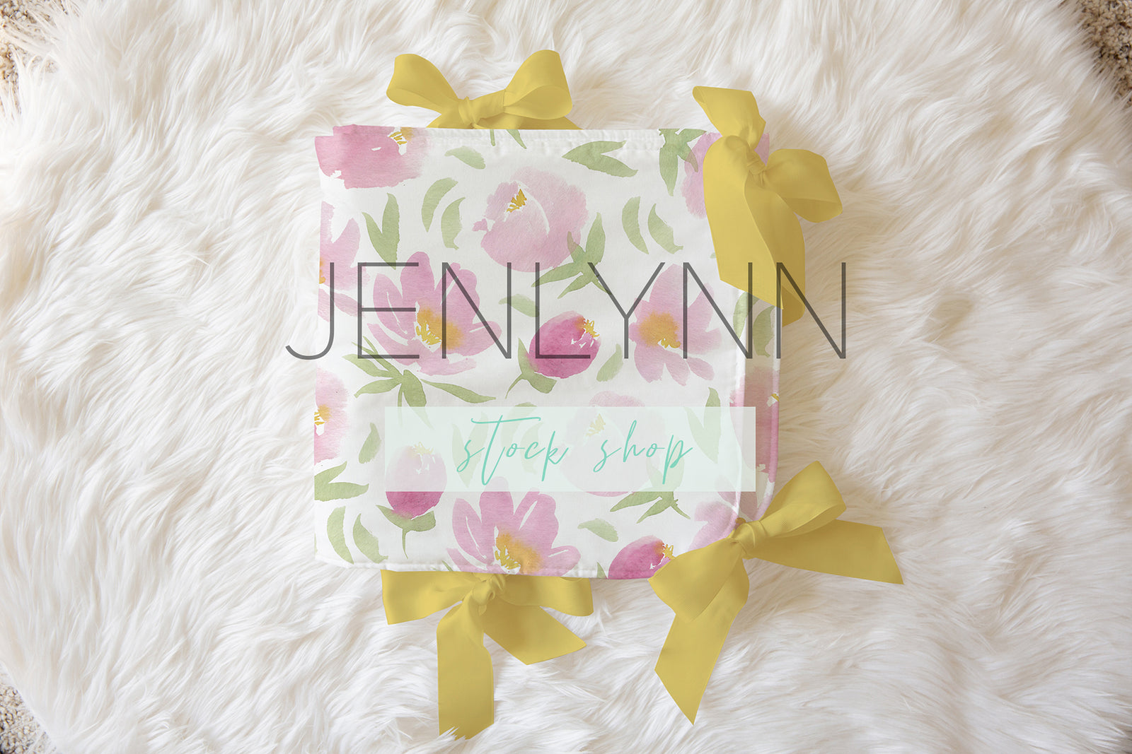 Folded Teething Crib Rail Cover Flat Lay Mockup #4