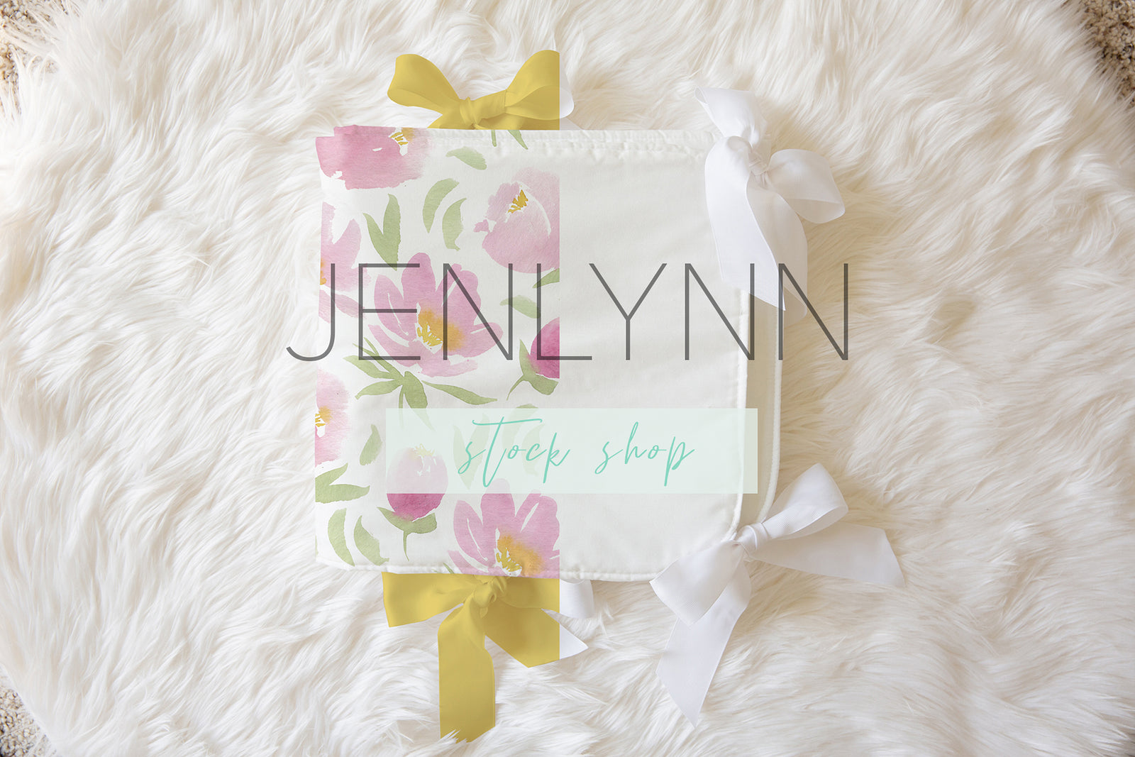 Folded Teething Crib Rail Cover Flat Lay Mockup #4