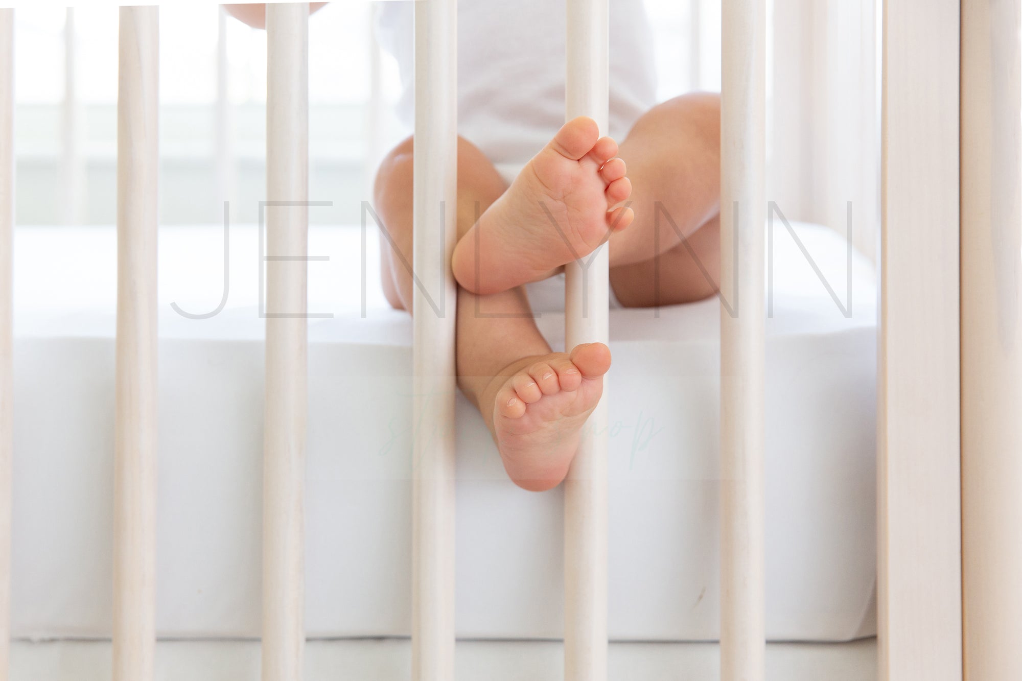 Baby Boy Crib Sheet Mockup #BD21