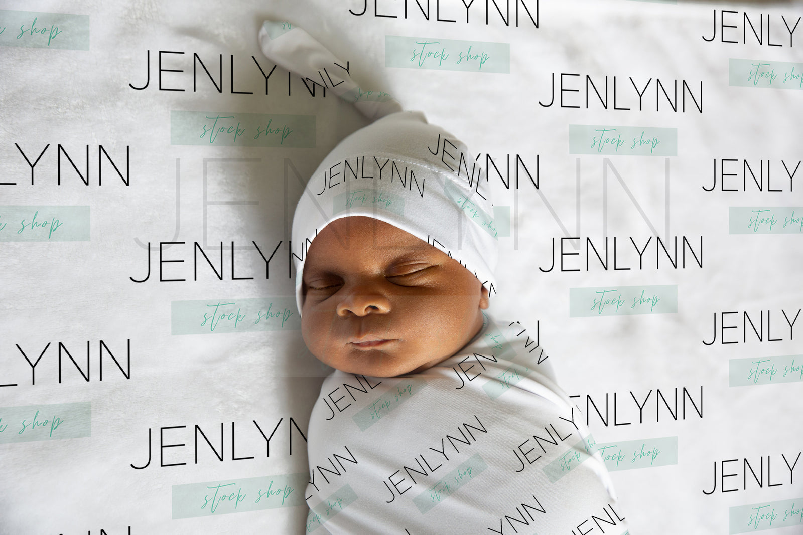 Stretch Jersey Blanket + Knotted Hat Mockup #BE28 PSD