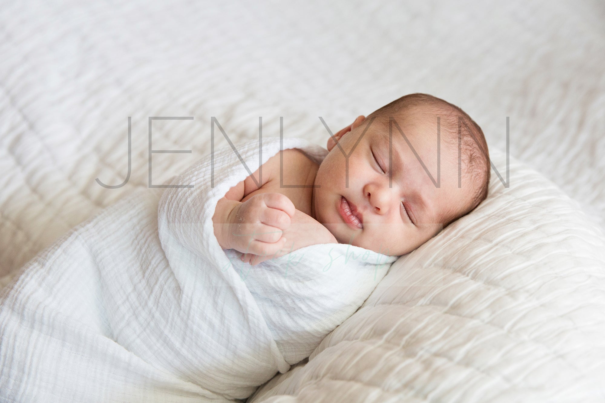 Swaddle Baby Boy Blanket Mockup #3