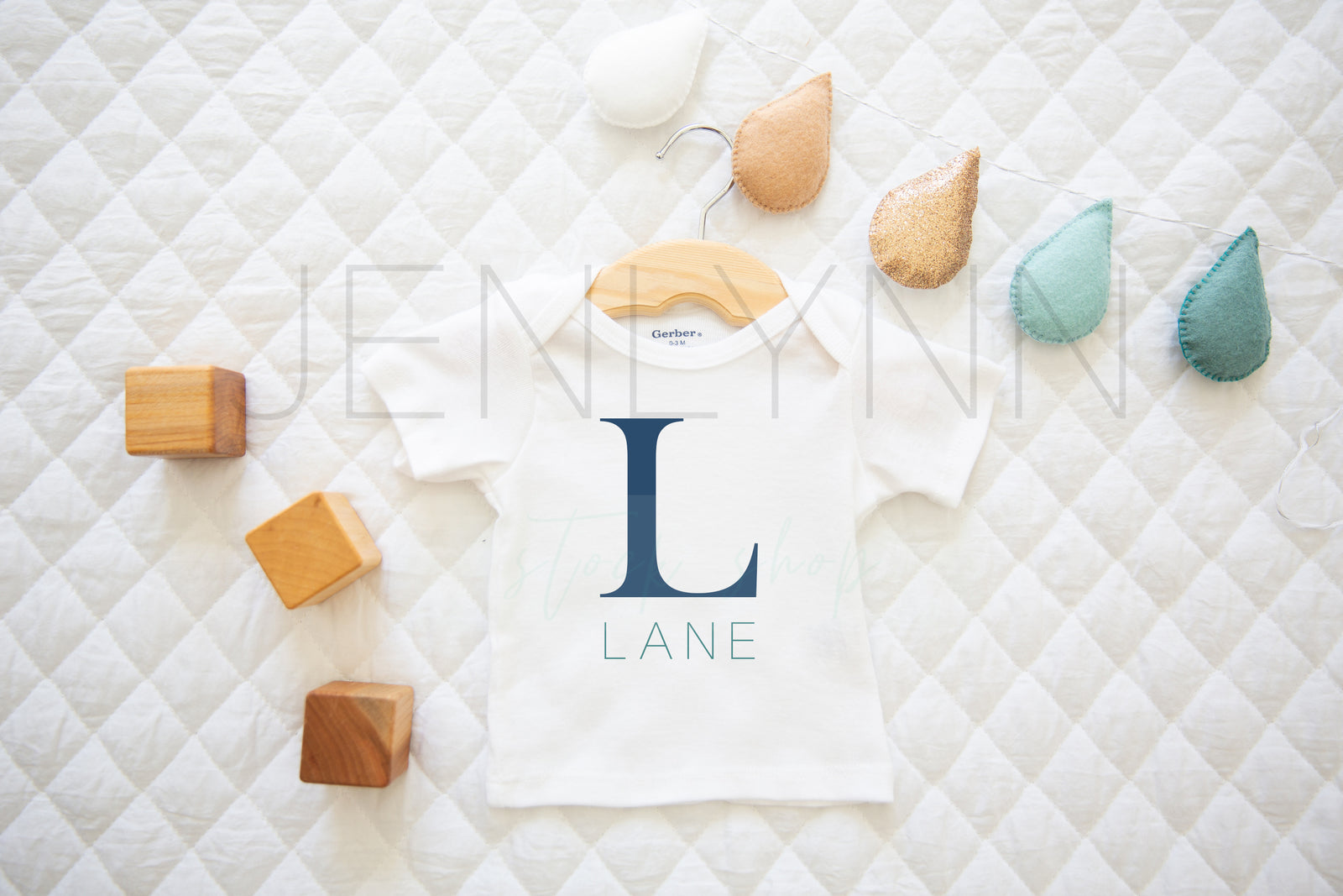 Baby T-shirt on hanger Mockup #15