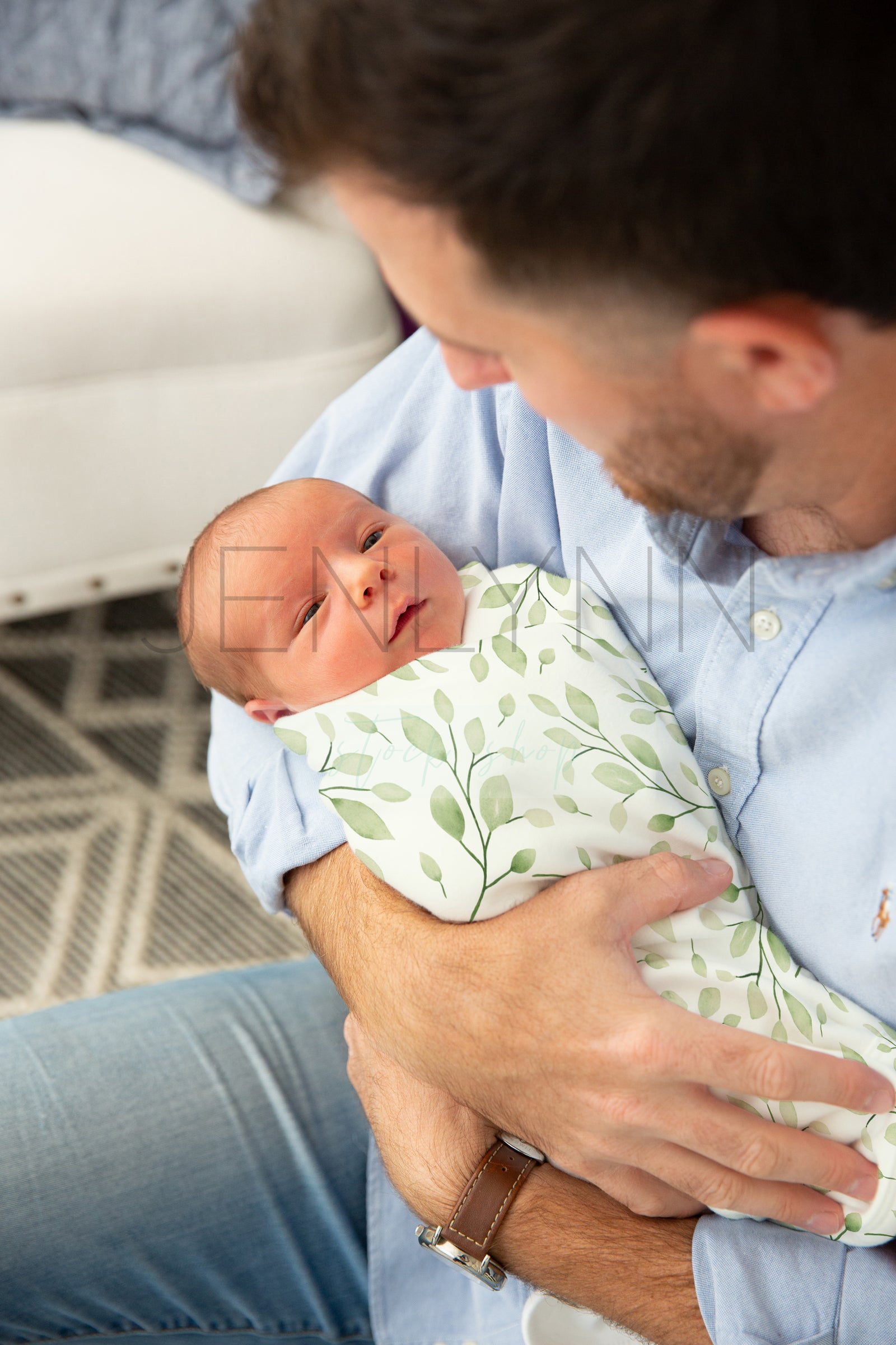 Jersey Baby Boy Blanket Mockup #20 PSD