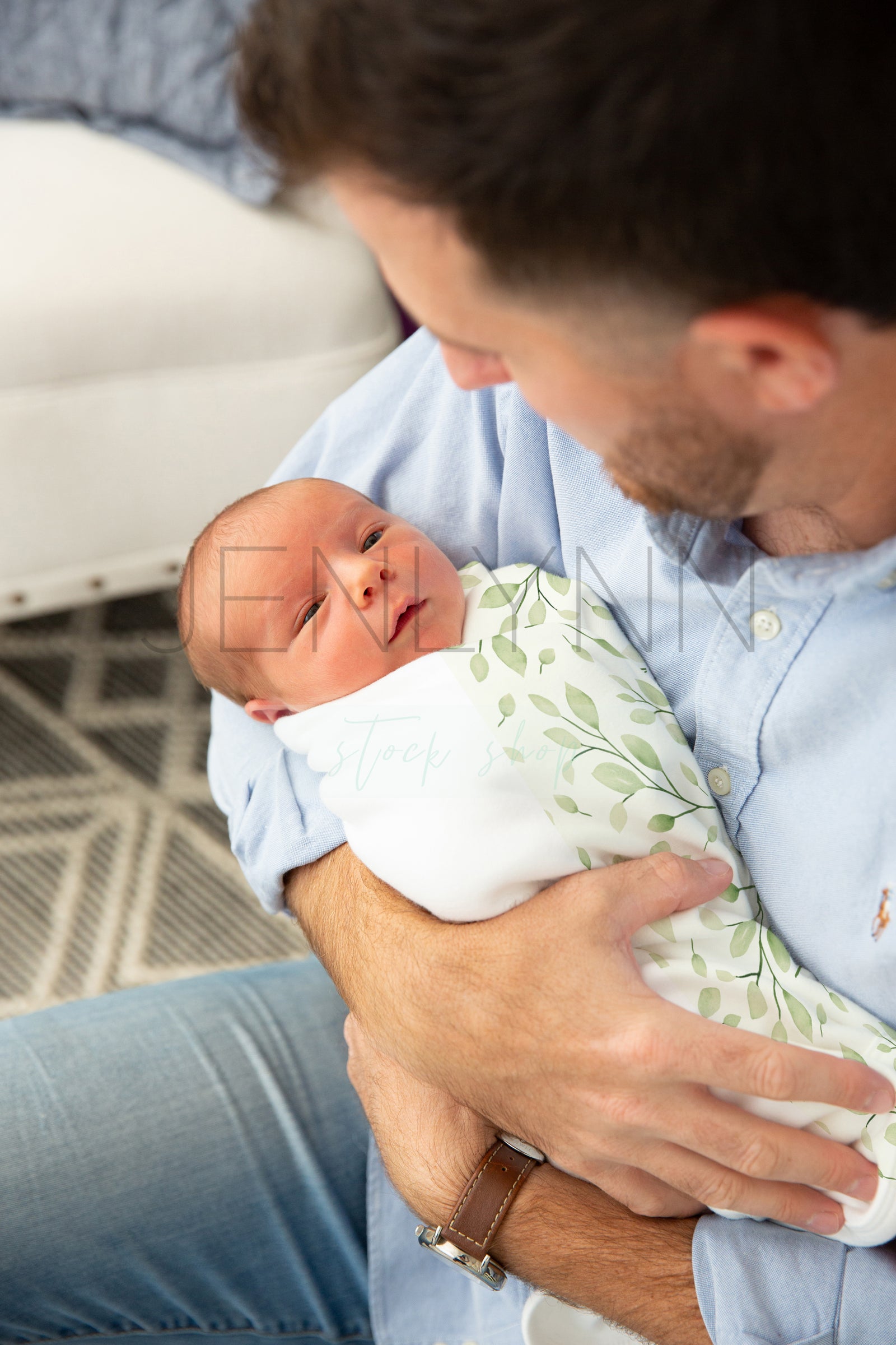 Jersey Baby Boy Blanket Mockup #20 PSD