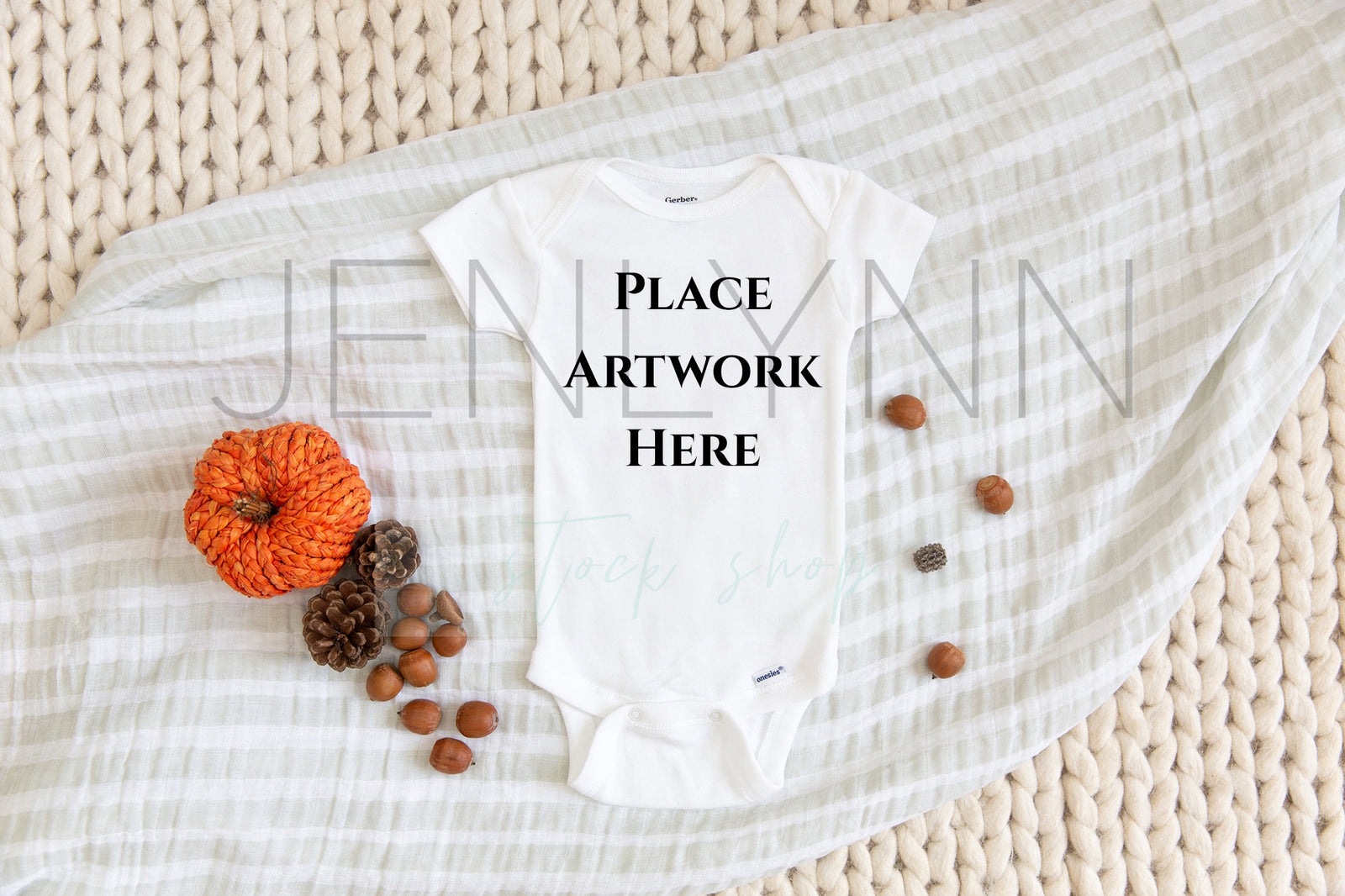 Fall Baby Bodysuit Mockup #1 JPG