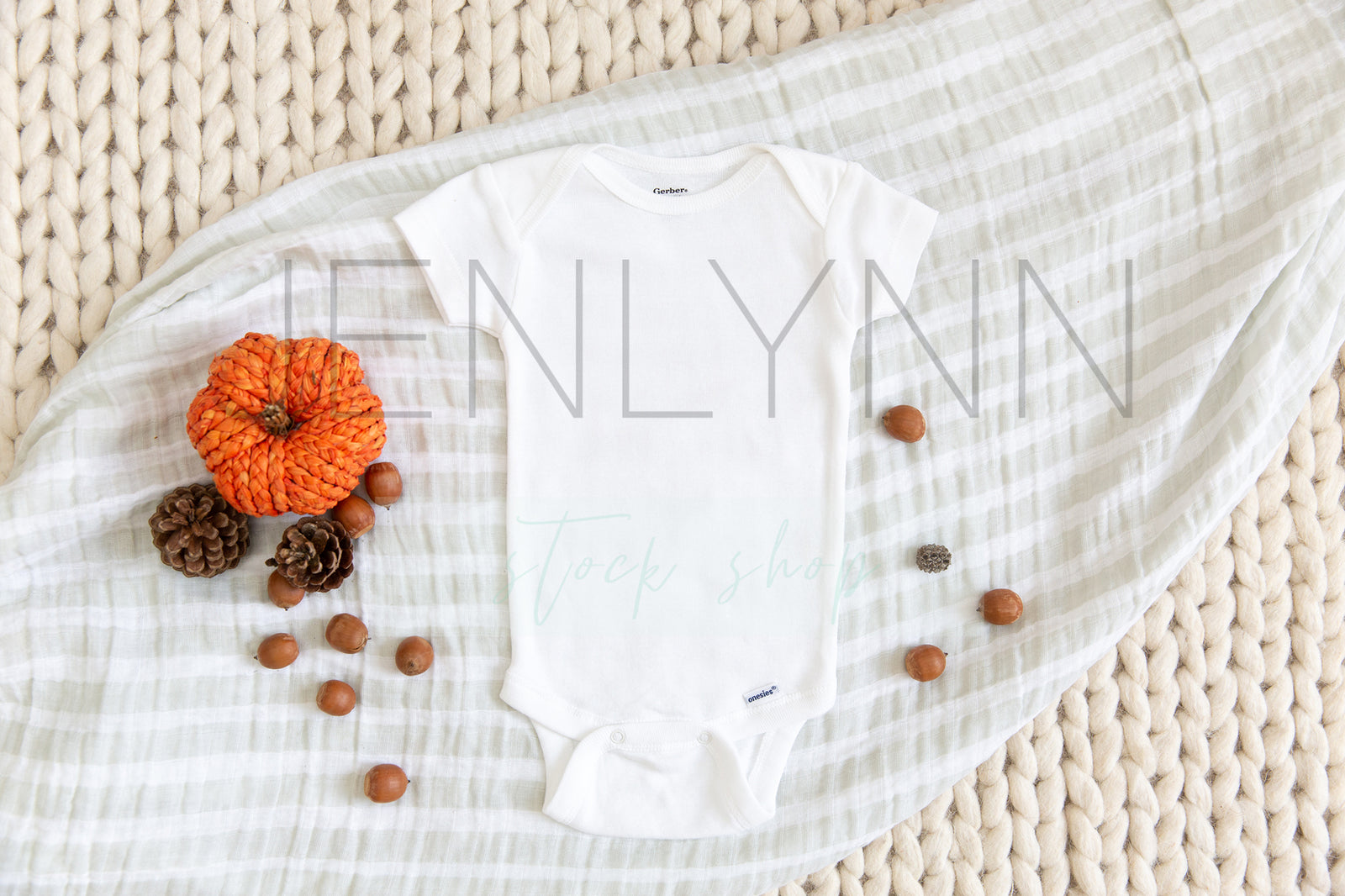 Fall Baby Bodysuit Mockup #3 JPG