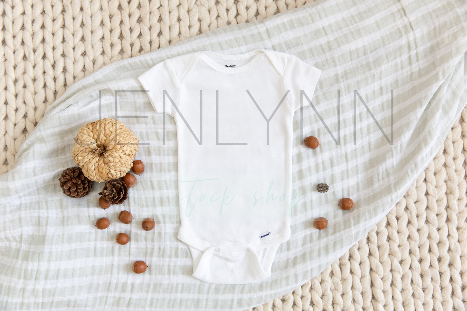 Fall Baby Bodysuit Mockup #4 JPG
