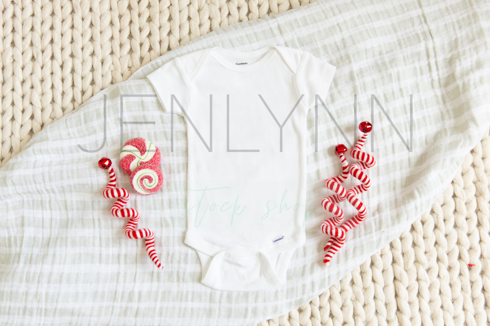 Christmas Baby Bodysuit Mockup #9 JPG