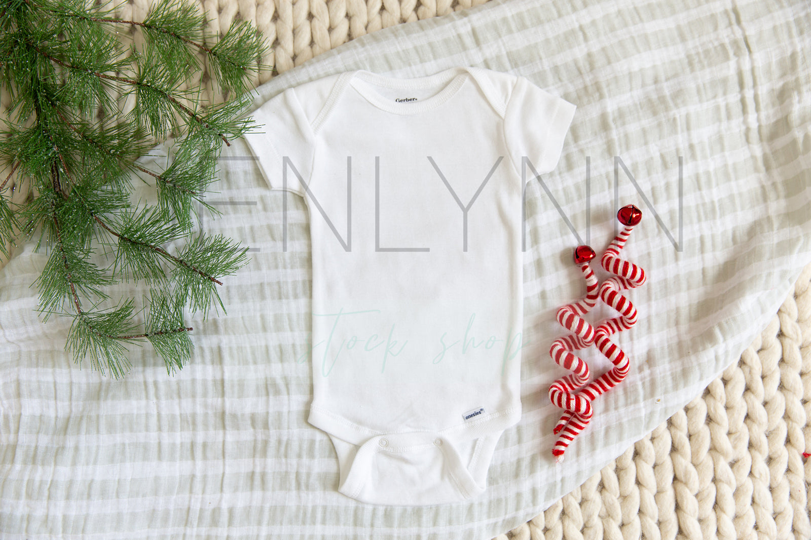 Christmas Baby Bodysuit Mockup #10 JPG