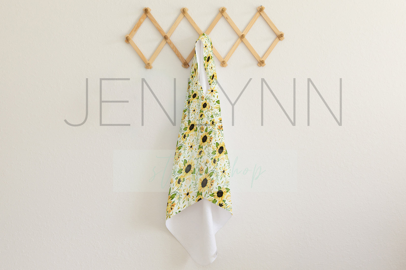 Hooded Baby Towel Mockup #5