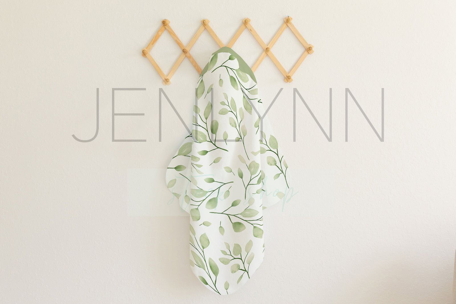 Hooded Baby Towel Mockup #6