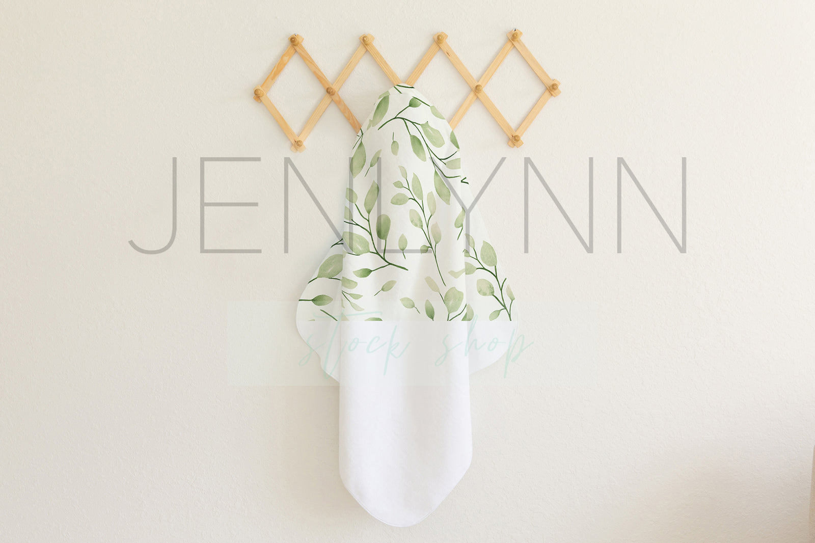 Hooded Baby Towel Mockup #6