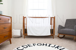 30x40 Minky Blanket + Crib Sheet Mockup #WE12 PSD