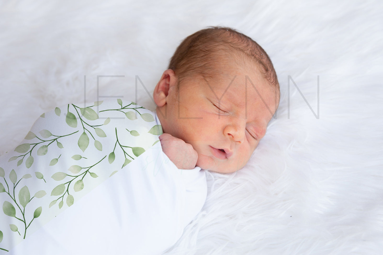 Stretch Jersey Swaddle Blanket Mockup #JZ17 PSD