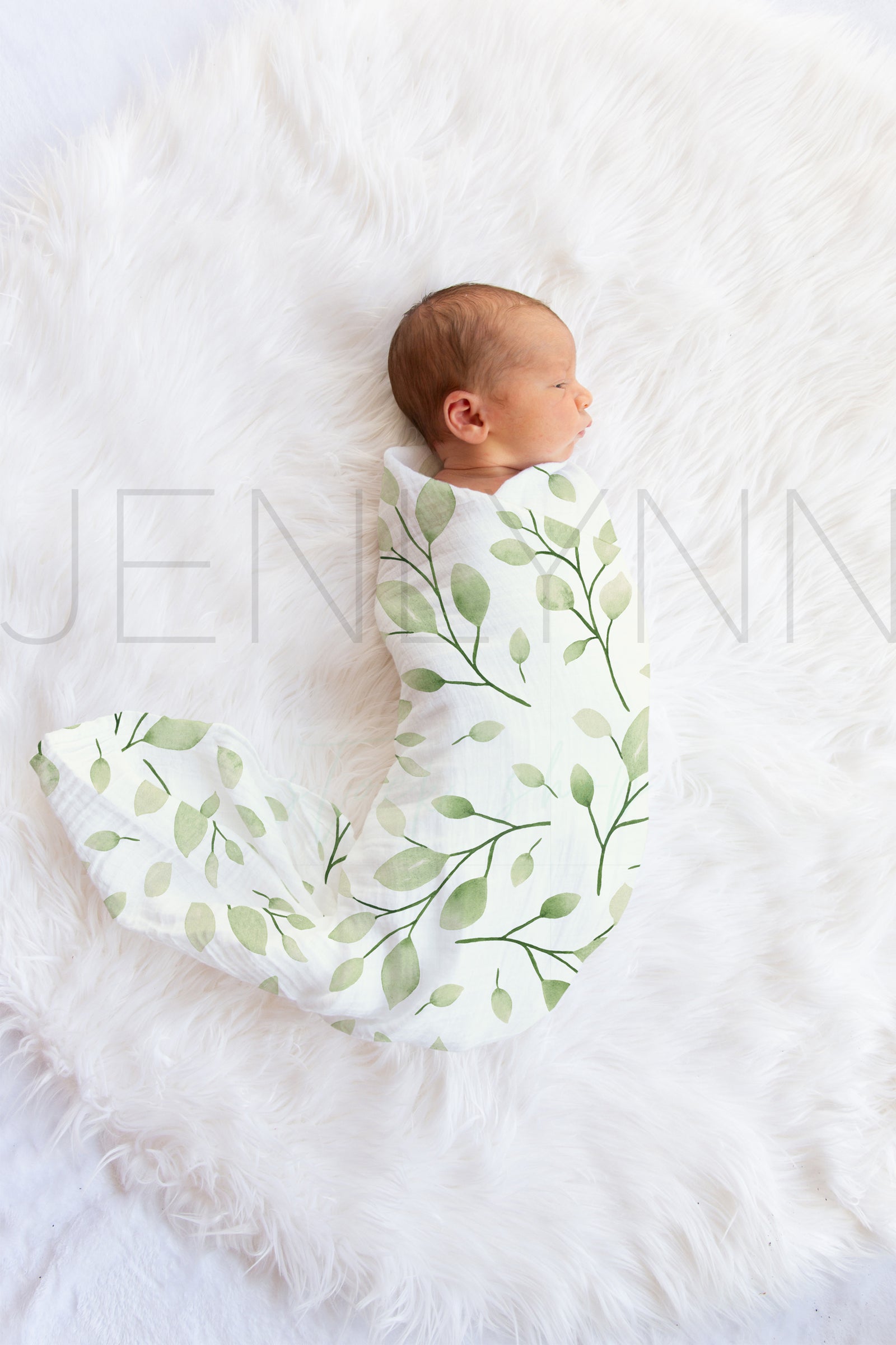 Free Crinkle Cotton Muslin Swaddle Blanket Mockup PSD