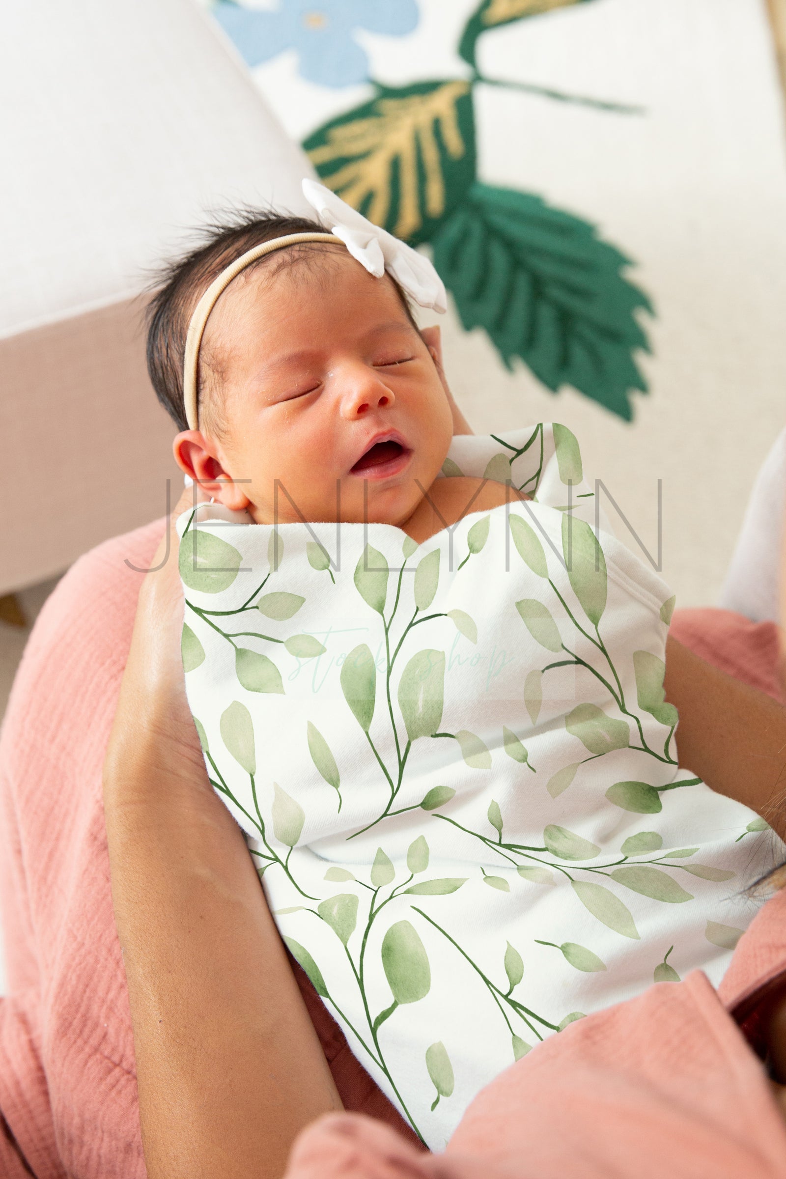 Jersey Baby Girl Blanket Mockup #GG10 PSD