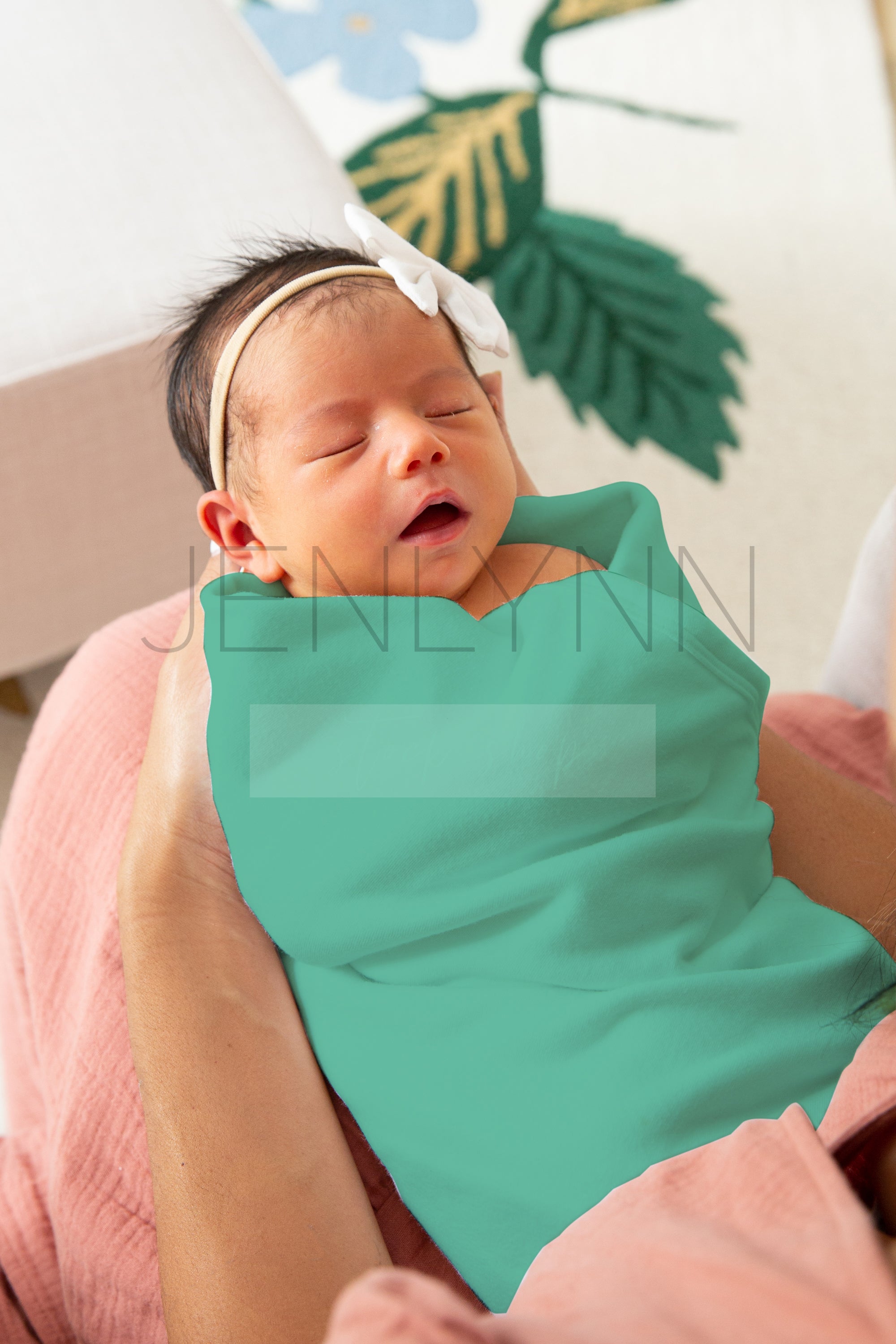 Jersey Baby Girl Blanket Mockup #GG10 PSD