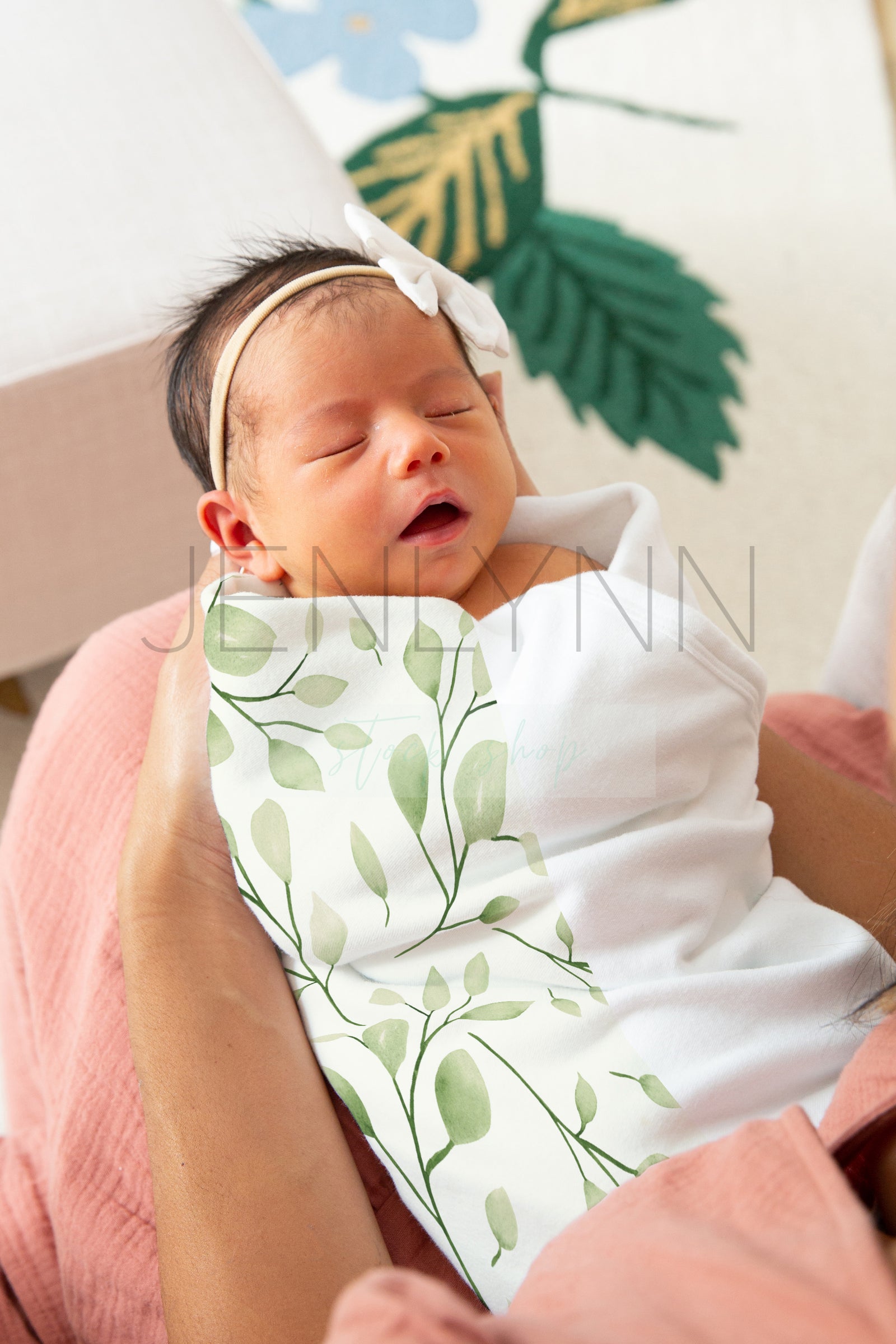 Jersey Baby Girl Blanket Mockup #GG10 PSD
