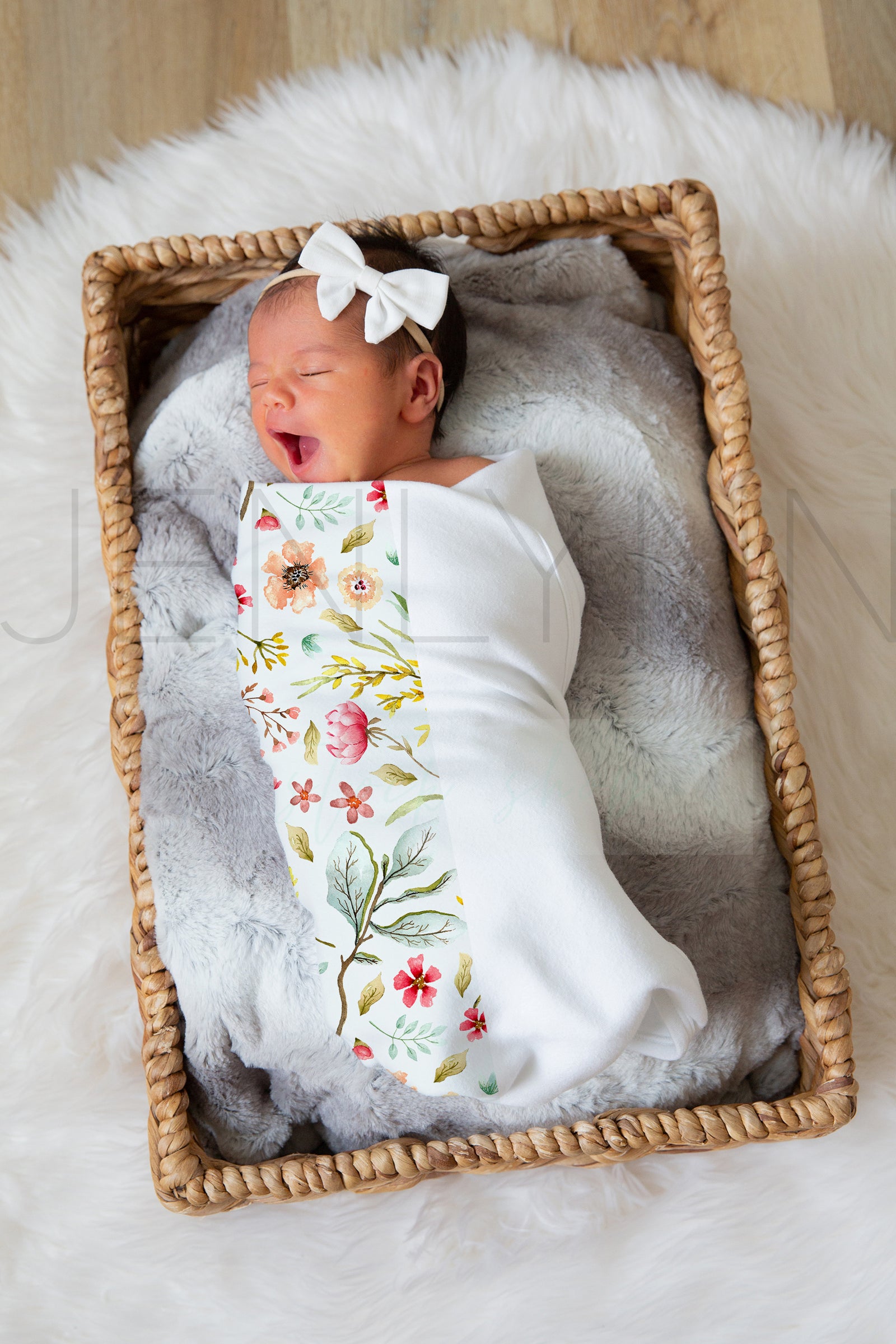 Jersey Baby Girl Blanket Mockup #GG16 PSD