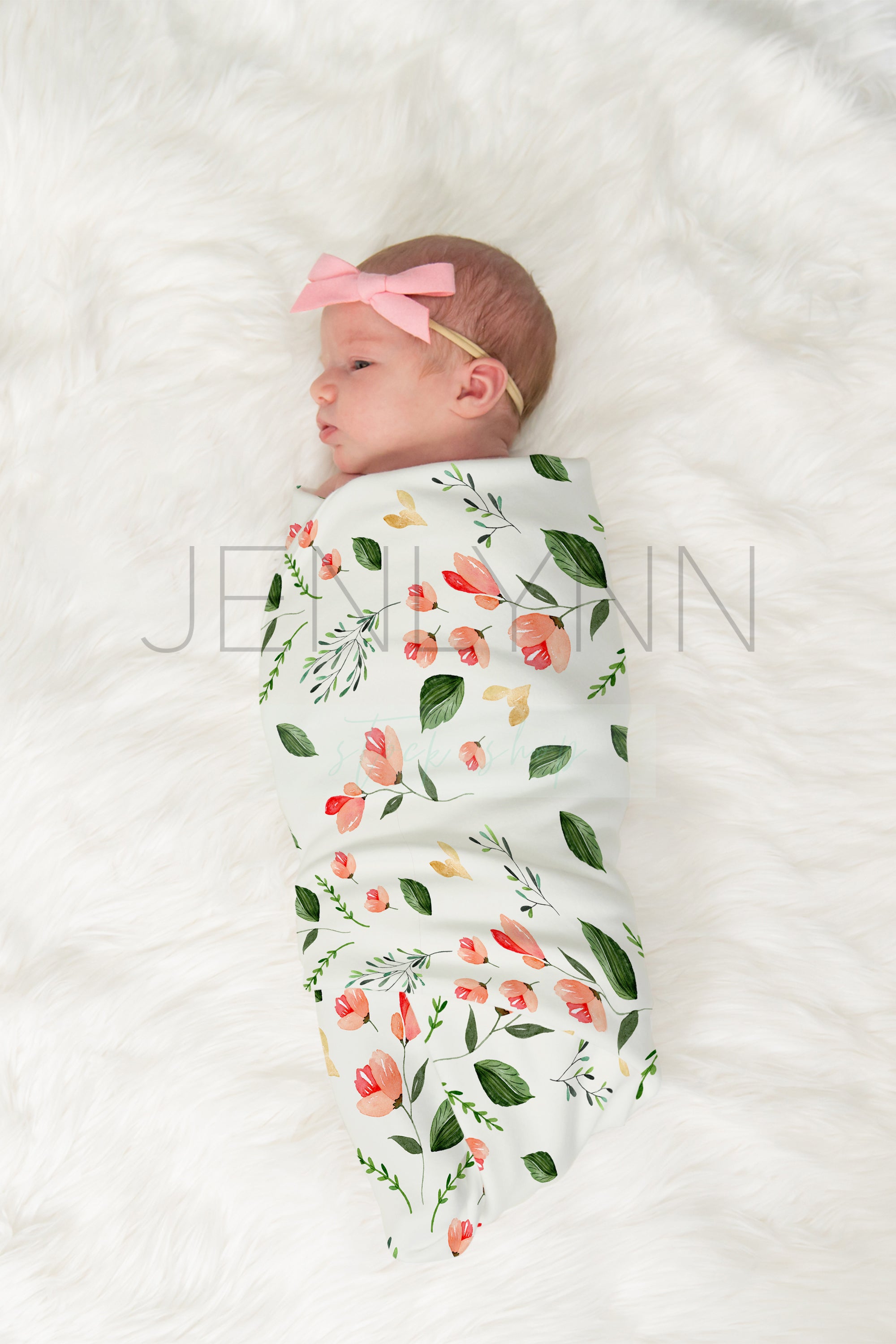 Jersey Baby Girl Blanket Mockup #5 PSD