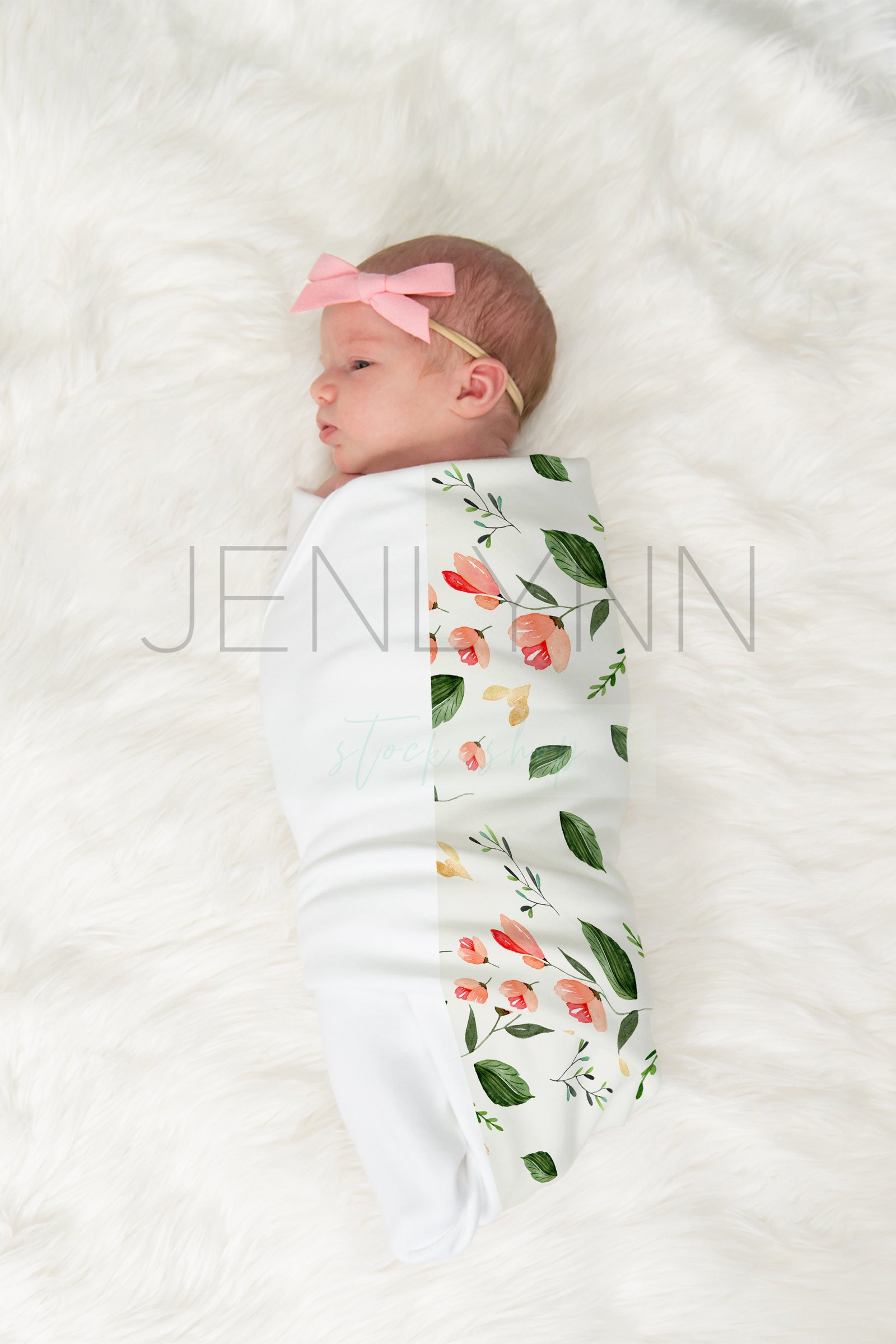 Jersey Baby Girl Blanket Mockup #5 PSD