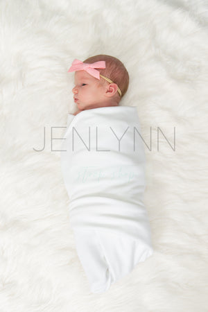 Jersey Baby Girl Blanket Mockup #5 PSD