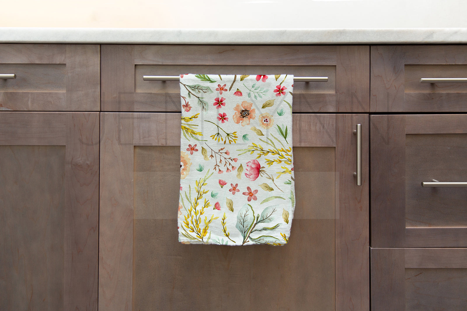 One White Kitchen Towel Mockup #VH1 PSD