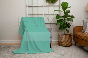 Minky Blanket on Bedroom Chair Mockup #LH4