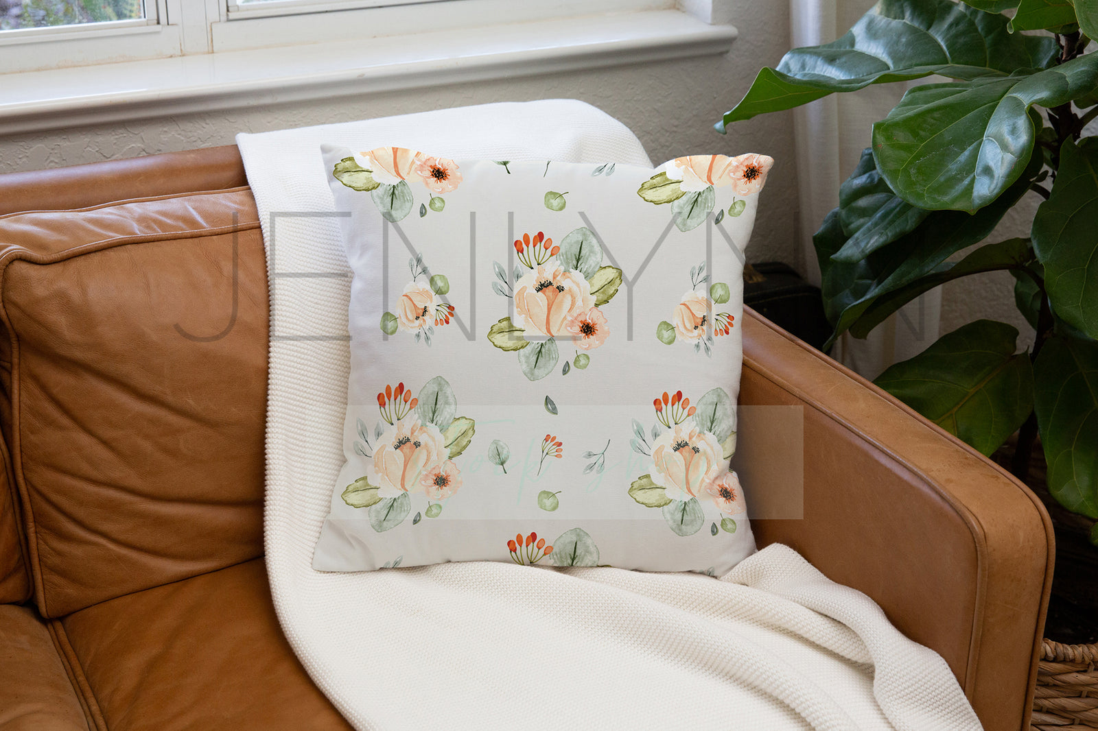 Square Pillow Mockup #LH25