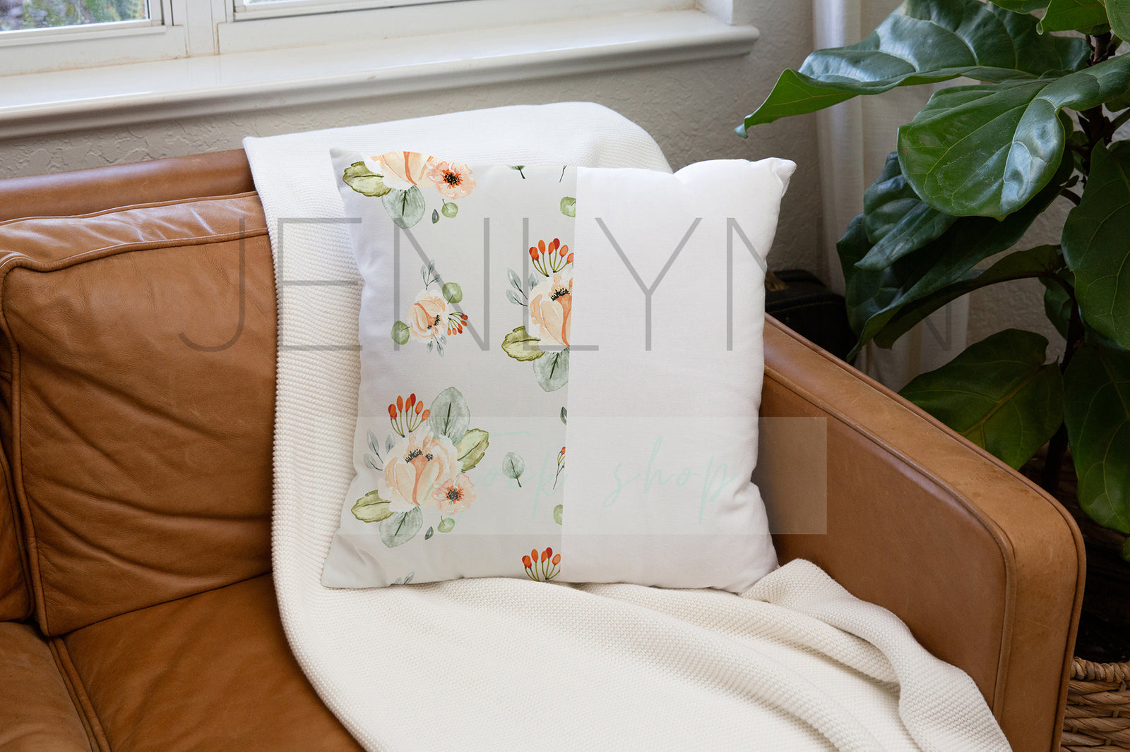 Square Pillow Mockup #LH25