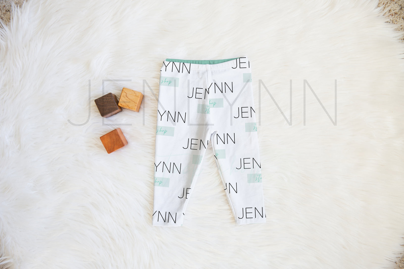 Baby Leggings Mockup with Blocks PSD