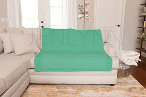 Minky Blanket on Couch Mockup #BH2