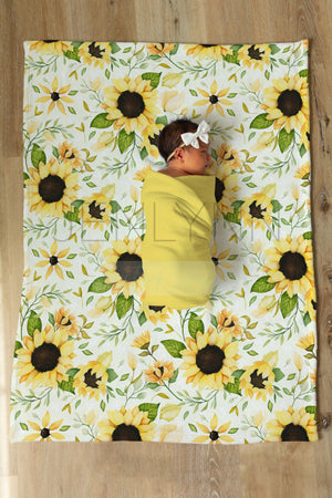 Vertical Milestone Baby Girl Blanket Mockup #GG02 PSD