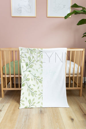 30x40 Minky Blanket and Crib Sheet Mockup #GG05 PSD