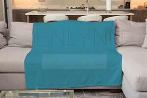 Minky Blanket on Couch Mockup #VH2