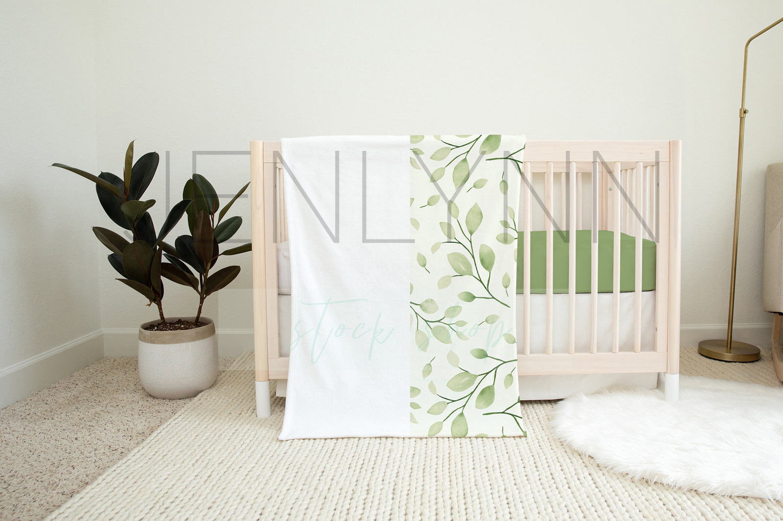 30x40 Minky and Crib Sheet Mockup NN#15