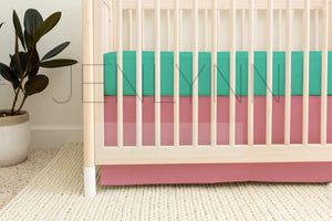 Neutral Nursery Crib Sheet Mockup #26