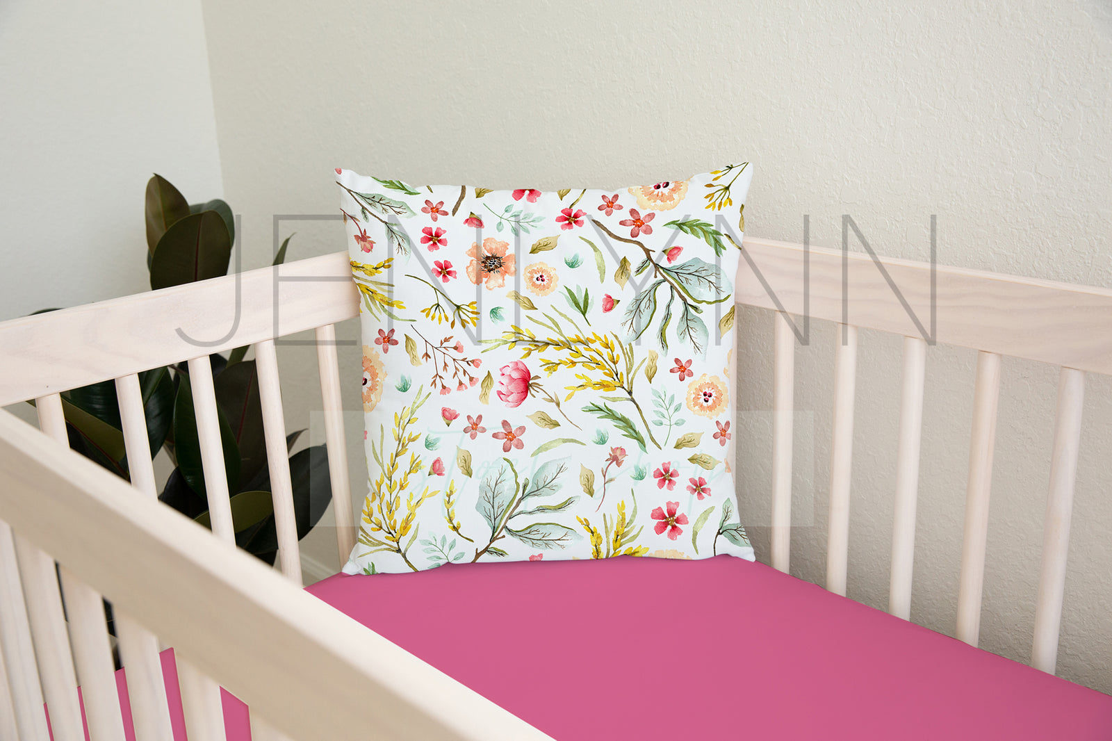 White Pillow + Sheets Mockup #NN35