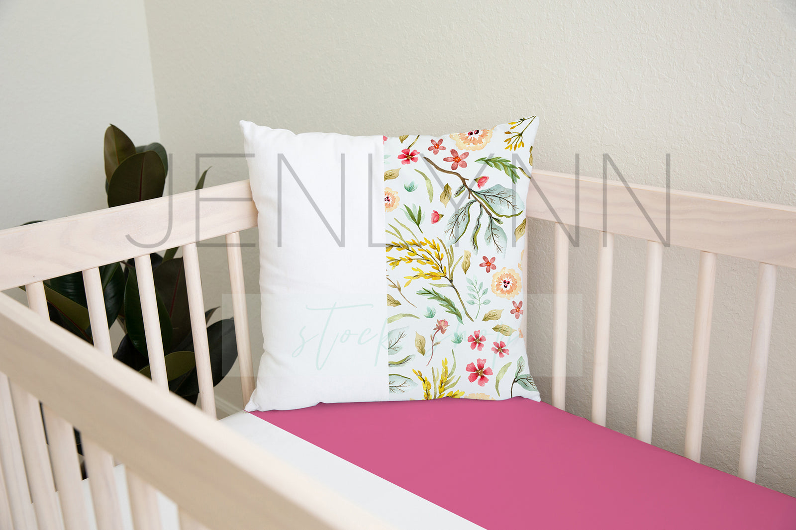 White Pillow + Sheets Mockup #NN35