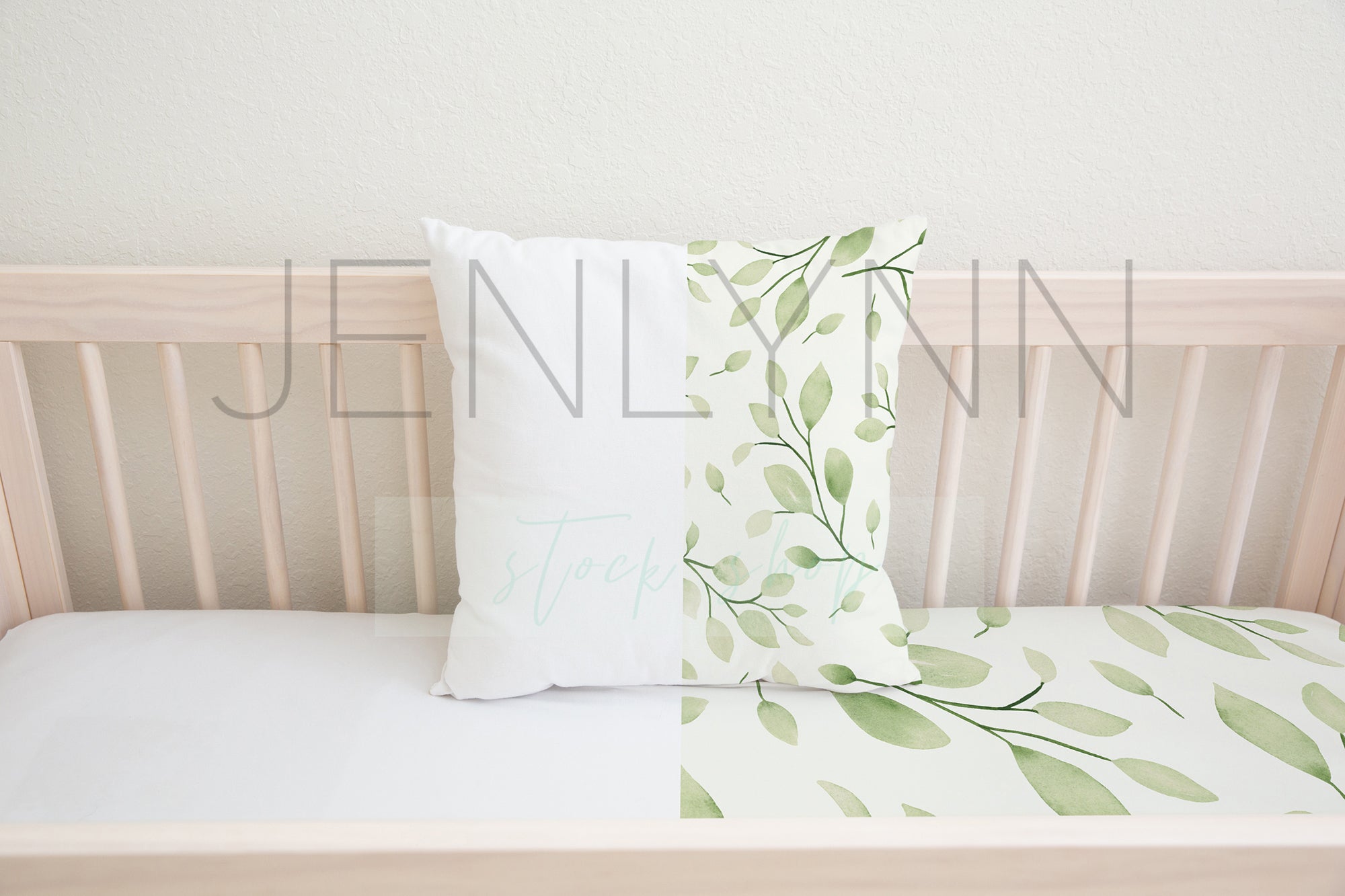 White Pillow + Sheets Mockup #NN36