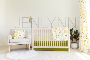 Nursery Set Mockup #NN39 | Sheet, Skirt, Pillow, Blanket, and Curtains