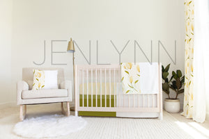 Nursery Set Mockup #NN39 | Sheet, Skirt, Pillow, Blanket, and Curtains