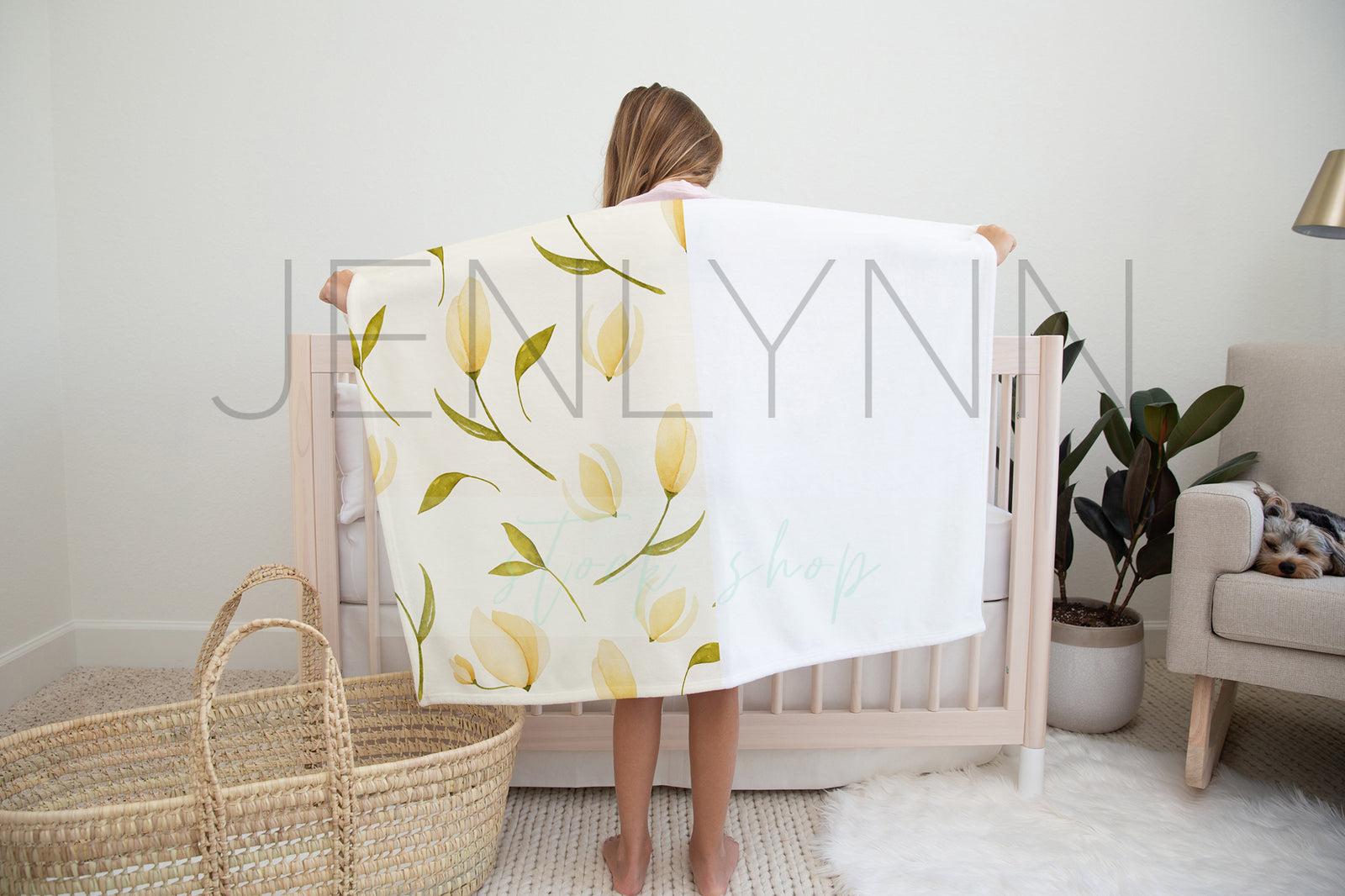 Big Sister Minky Blanket Mockup #NN47