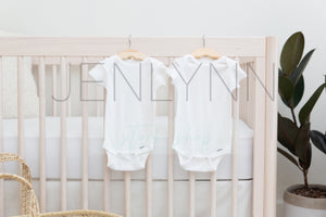 Baby Bodysuit Mockup on Crib #NN45 JPG