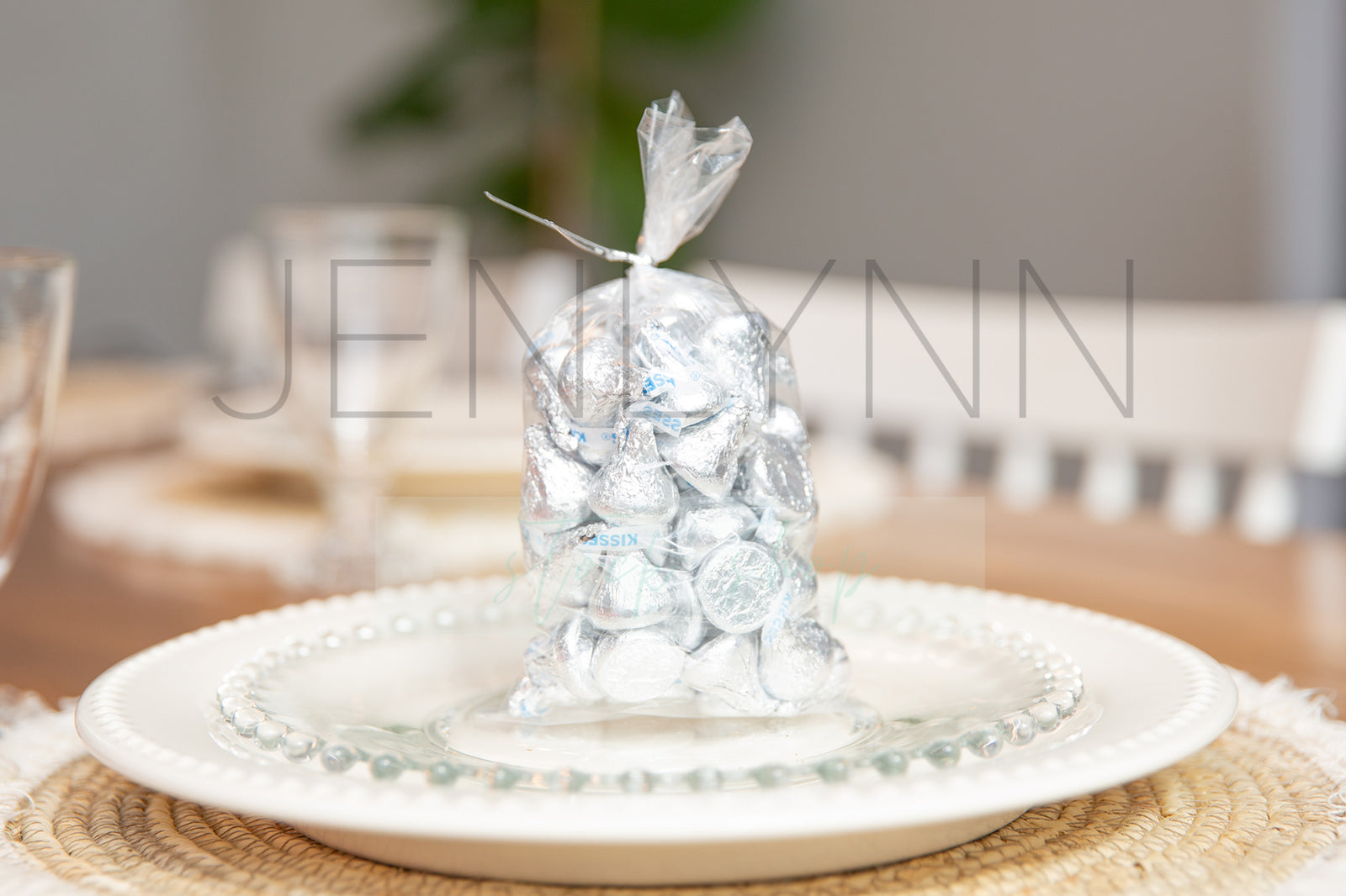 Custom Circle Sticker Mockups Hershey's JPG