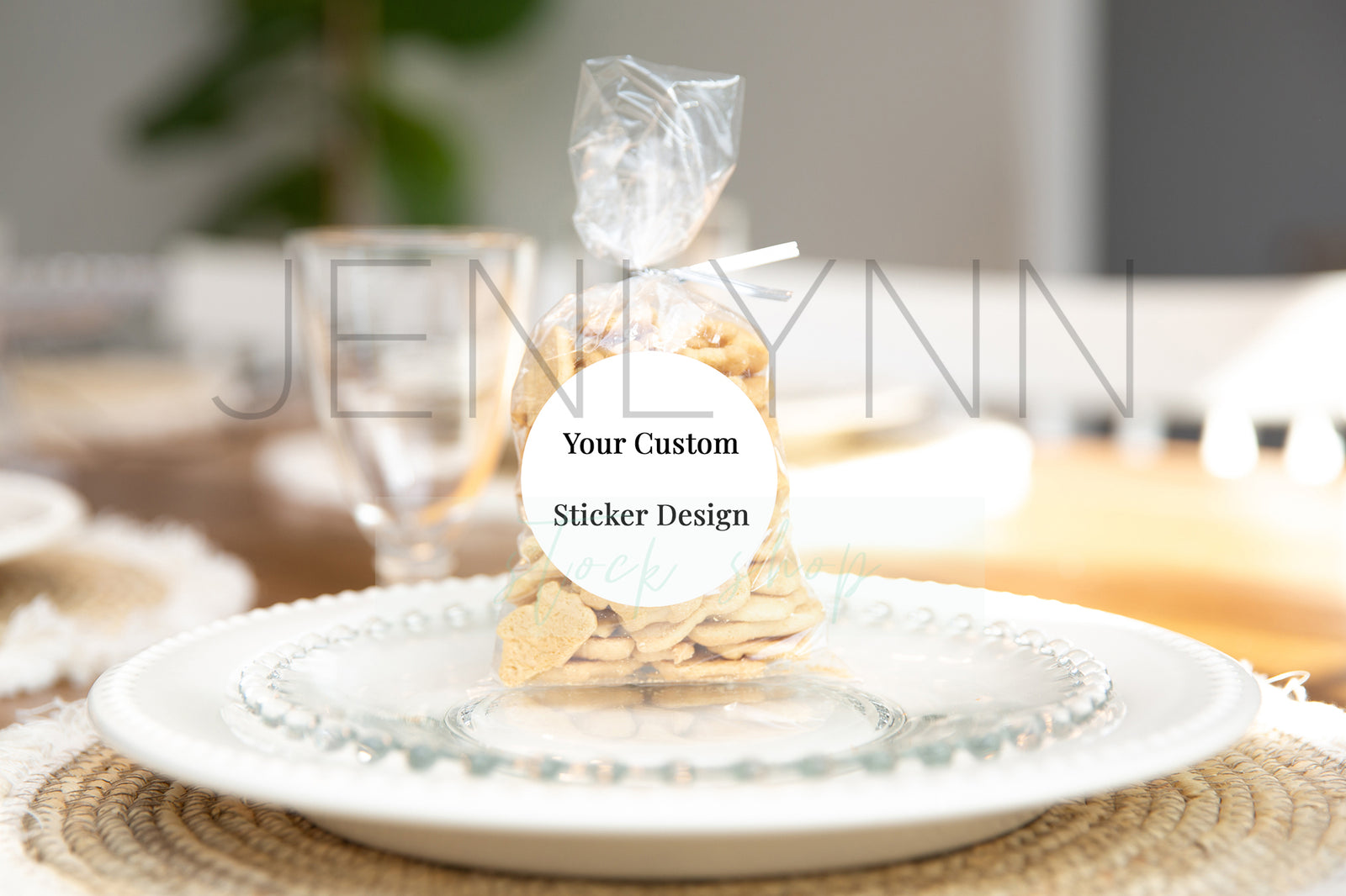 Custom Circle Sticker Mockups Animal Crackers JPG