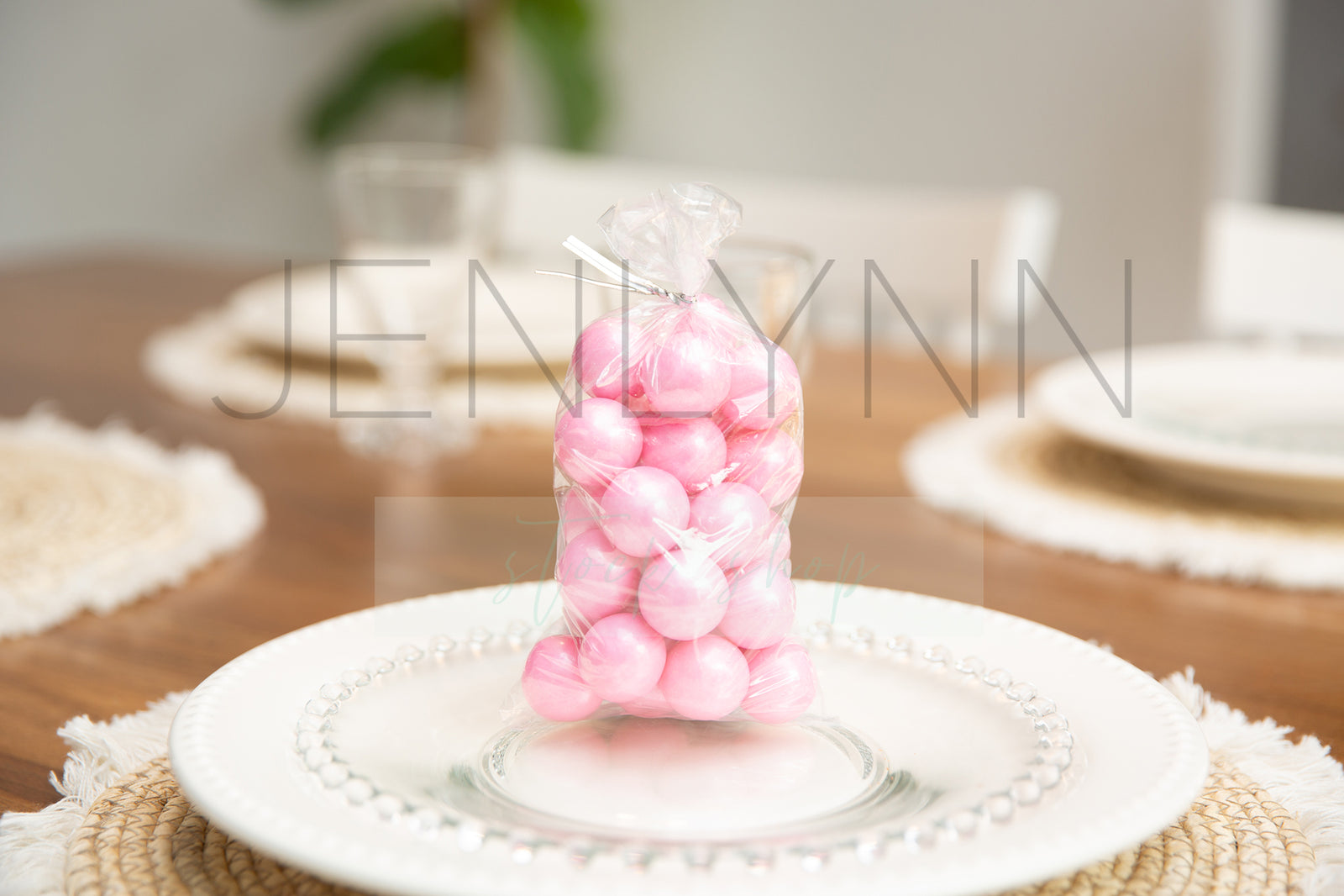 Custom Circle Sticker Mockups Pink Gumballs JPG