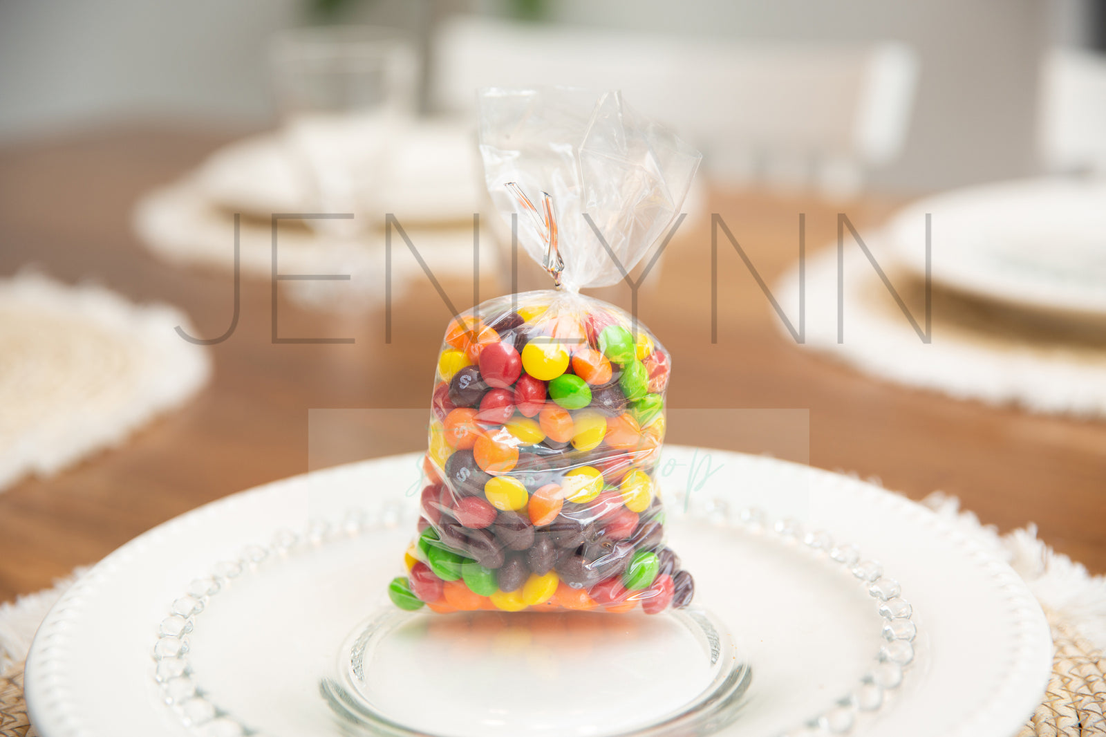 Custom Circle Sticker Mockups Skittles JPG