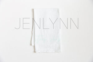 Plain White Kitchen Towel Flatlay #3 JPG