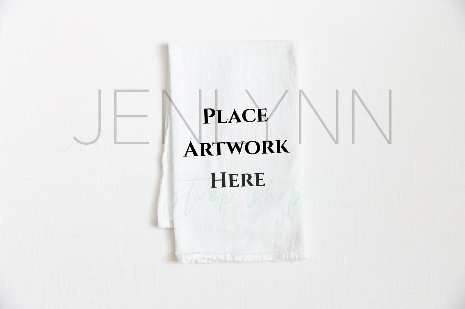 Plain White Kitchen Towel Flatlay #3 JPG